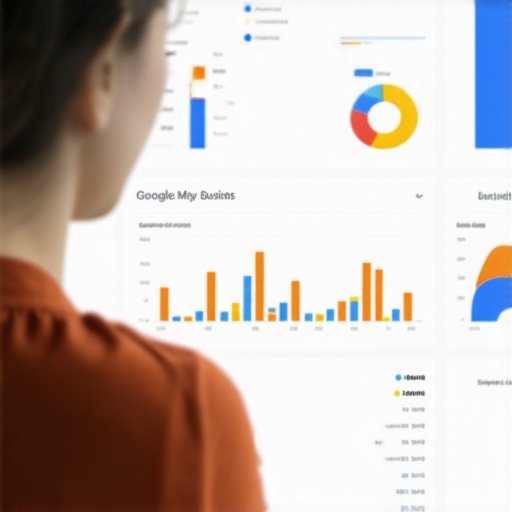 Person analyzing local SEO data on computer