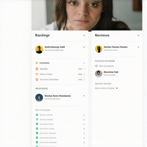 Screenshot of local SEO tools dashboard showing rankings, reviews, and media management features.