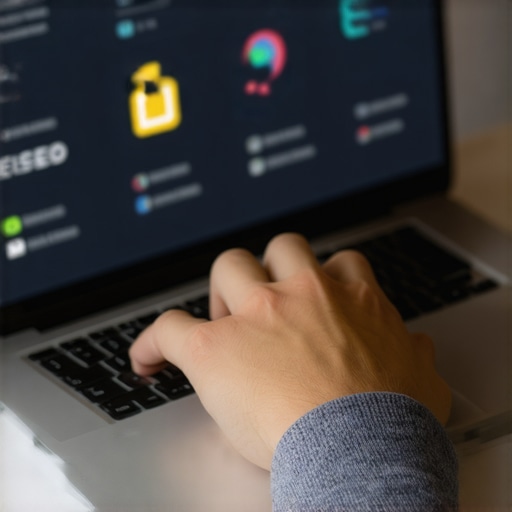 Person analyzing local SEO metrics on a laptop screen for Google Maps optimization