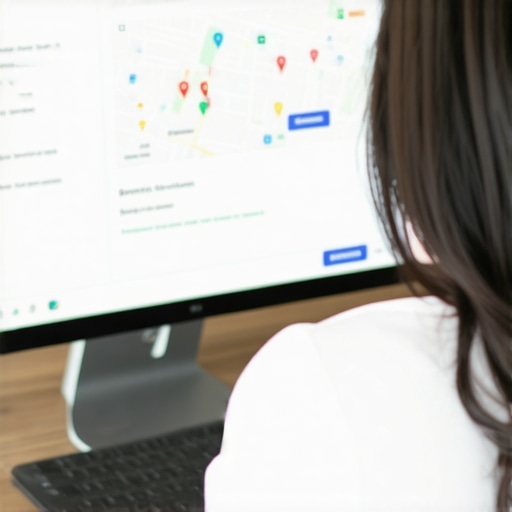 Person editing and fixing their Google My Business listing on a laptop, ensuring accuracy for improved local SEO.