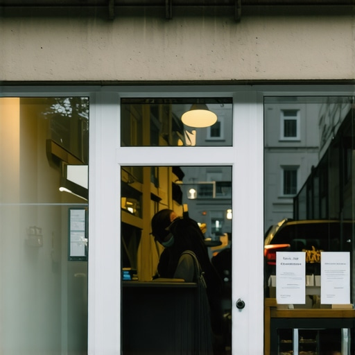 A welcoming shopfront with clear signage and bright lighting professional photo.