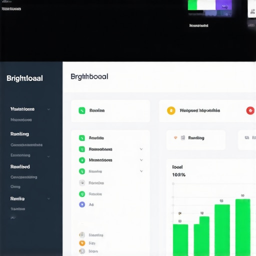 Screenshot showing local ranking metrics and alerts on BrightLocal platform