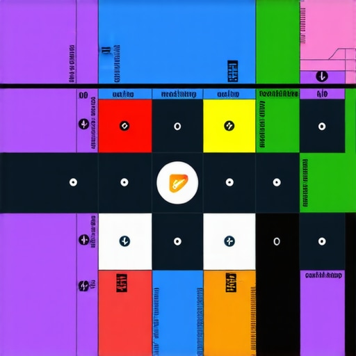 Diagram illustrating the Geo-Grid structure and core local SEO signals influencing Google Maps rankings.