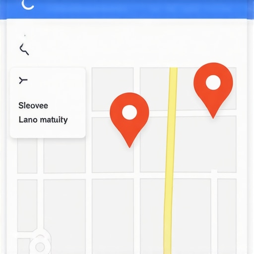 Map with precise geo-location markers indicating business location