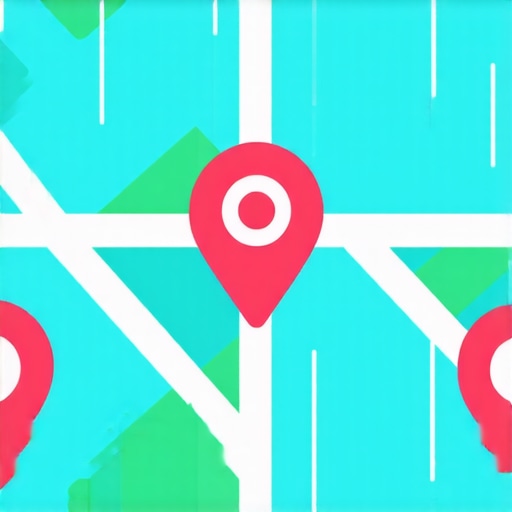 Infographic illustrating steps for improving business visibility on Google Maps.
